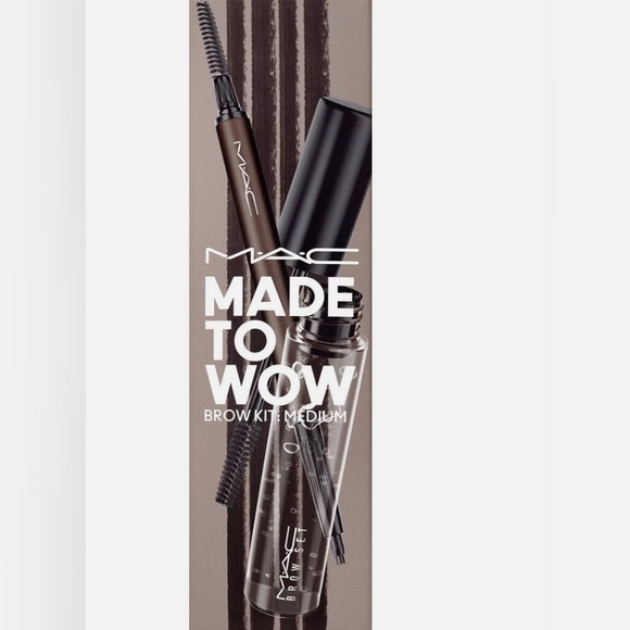 NEW MAC Cosmetics Made To Wow Brow Kit Light Lingering Clear - Picture 3 of 3